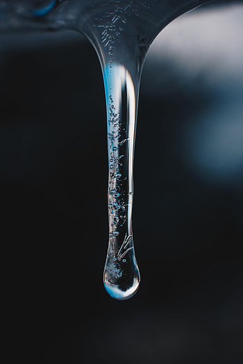 Ice, Macro, Frost, Drop HD phone wallpaper