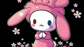 My Melody | Sparkling Sanrio Character Background, My Melody (Onegai My Melody), sanrio, Pastel Color, character design HD wallpaper