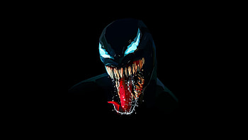 Venom, artwork, minimal, dark HD wallpaper
