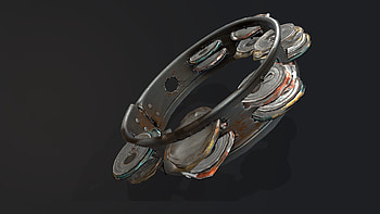Salvaged tambourine art, Creative reuse, Musical inspiration, Unique design HD wallpaper