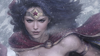 Wonder Woman Looking, wonder-woman, superheroes, artist, artwork, digital-art HD wallpaper