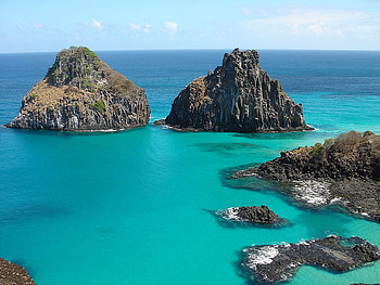 Two Brothers Rocks, mountains, rocks, ocean, beach HD wallpaper