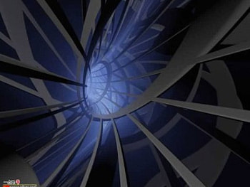 Mental Twists, twisted, grey blue, metal HD wallpaper