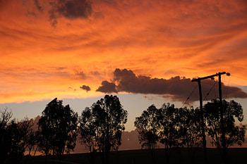 Vrede, no filter, orange skies, magnificent, G-ds easel HD wallpaper
