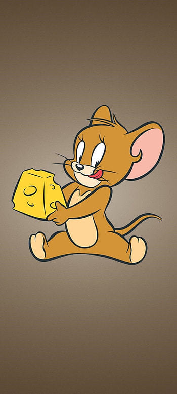 Jerry 2021, art, animated cartoon, movie, cartoon, tom and jerry, , brown, , cheese HD phone wallpaper