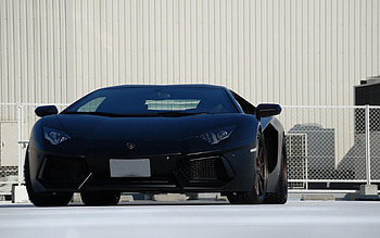 Lp700-4, Lamborghini, Cars, Front View, Aventador, Mat, Matt HD wallpaper
