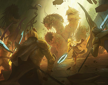 Wurmquake, man made, Magic: The Gathering HD wallpaper