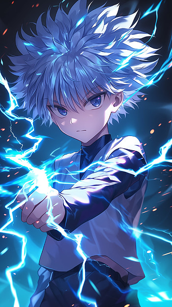 Electrifying Killua - Hunter x Hunter, Anime, Hunter x Hunter, Killua Zoldyck HD phone wallpaper