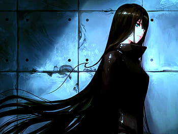 Dark Slick Anime Girl, Dark, Industrial, Manga, Anime, Femme Fatale, Gothic HD wallpaper