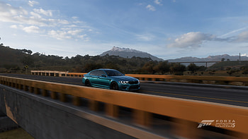Forza horizon 5 BMW M5, Forza Horizon 5, BMW M5, bridge, video game, vehicle HD wallpaper