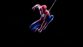 Spiderman The Flying Legend, spiderman, superheroes, artwork, art, digital-art, ai, dark, black HD wallpaper