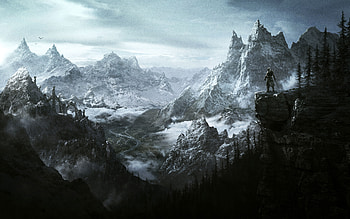 The Elder Scrolls V Skyrim Vista, the-elder-scrolls, games, pc-games, xbox-games, ps-games, artwork HD wallpaper