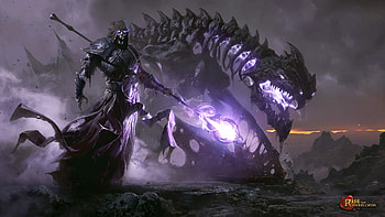 Rise Of The Overlords, rise-of-the-overloads, artist, games, digital-art, dragon, death, fantasy, deviantart HD wallpaper