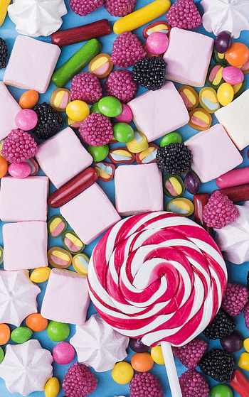 Food candy paradise, Tempting and delicious treats, Sweets for every craving, Indulge in candy delights HD phone wallpaper