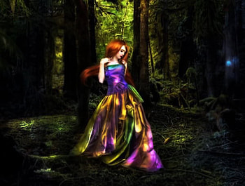 Beauty dress, paint, abstract, dress, woman HD wallpaper