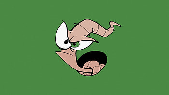 Earthworm Minimalism, earthworm, minimalism, artist, digital-art, funny HD wallpaper