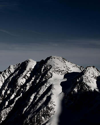 Mountain, summit, glacier HD phone wallpaper