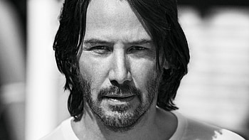 Keanu Reeves , keanu-reeves, male-celebrities, monochrome, black-and-white HD wallpaper