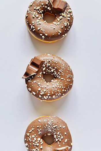 Food, Chocolate, Sweet, Glaze, Donuts HD phone wallpaper