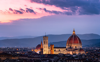 Florence Cathedral, Brunelleschi's dome, Fine art graphy, Italian masterpiece HD wallpaper
