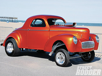 Forty One Willys Gasser, ford, classic, orange, willys HD wallpaper