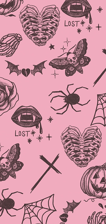 Goth Princess, halloween, pink HD phone wallpaper