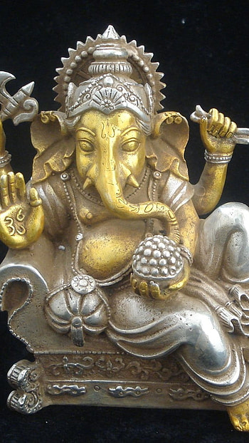 3d Ganesh, Silver, Ganesh Statue HD phone wallpaper