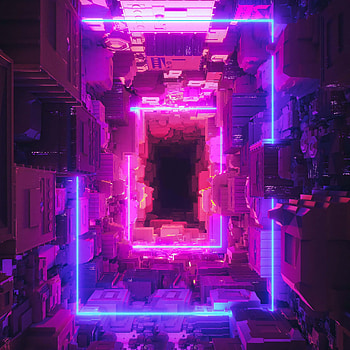 Neon Border, pink, colorful HD phone wallpaper