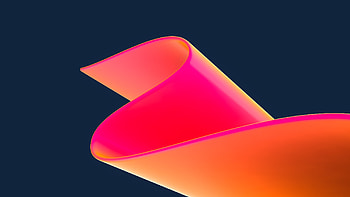 Bend, curve, orange-pink, abstract HD wallpaper