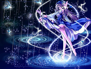danceing water fairy, anime, danceing, other, girls, water HD wallpaper