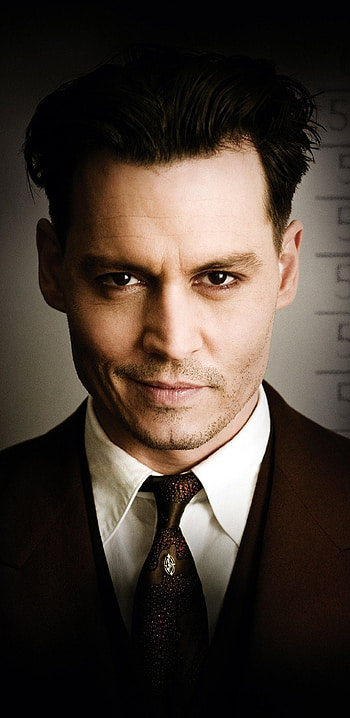 Public Enemies, Johnny Depp as Dillinger, Crime thriller, Intense HD phone wallpaper