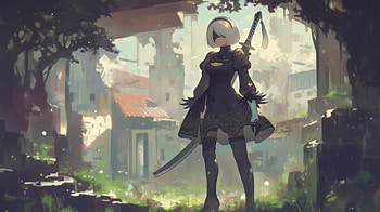 of YoRHa No.2 Type B from NieR: Automata, video game, NieR: Automata, YoRHa No.2 Type B HD wallpaper