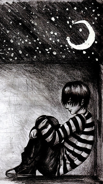 Sad, Sad Alone Boy HD phone wallpaper