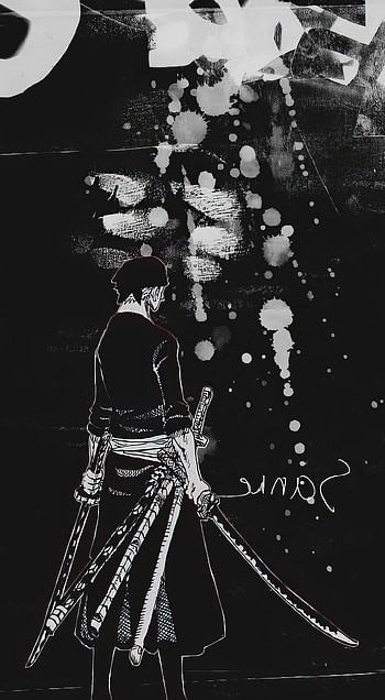 Roronoa Zoro Dark Anime – One Piece Manga Style, manga, One Piece, Roronoa Zoro, dark anime HD phone wallpaper