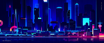Skyscraper Synthwave Digital Art , artist, artwork, digital-art, neon HD wallpaper