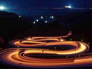 NIGHT WAY, the, effct, light HD wallpaper