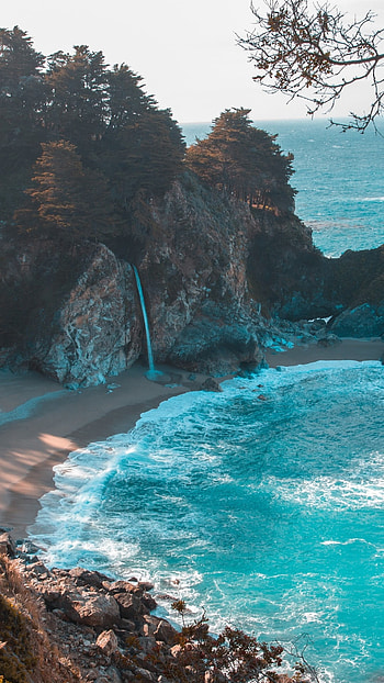 Beach, Scenery HD phone wallpaper