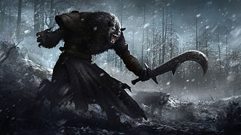 Werewolf with a machete, fantasy, and . HD wallpaper