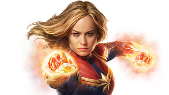 Brie Larson as Captain Marvel HD wallpaper