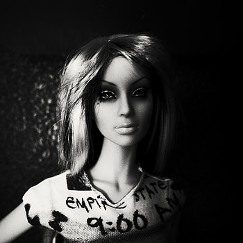 Miscellanea, Miscellaneous, Toy, Girl, Bw, Chb, Face, Doll HD phone wallpaper