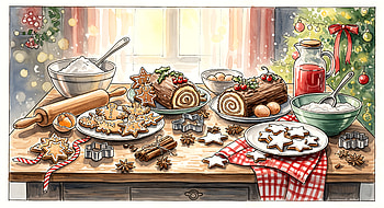 Cozy Holiday Baking —, Holiday Baking, Cookie, Baking HD wallpaper