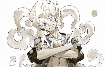 One piece, Gear-5, Anime, Joy-boy, Luffy, Manga HD wallpaper