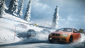 Need For Speed: The Run, cool, fun, snow, cars HD wallpaper