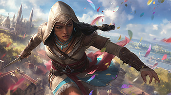 The Creed Of Pocahontas, assassins-creed, games, xbox-games, ps-games, pc-games, ai, video-games, deviantart HD wallpaper