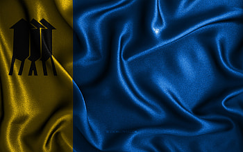 Porto Velho flag, , silk wavy flags, brazilian cities, Day of Porto Velho, Flag of Porto Velho, fabric flags, 3D art, Porto Velho, cities of Brazil, Porto Velho 3D flag HD wallpaper