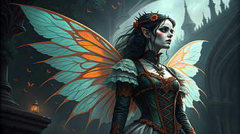 Gothic Fairy: Enchanting Ultra, gothic fairy, fairy, fantasy, wings, costume HD wallpaper