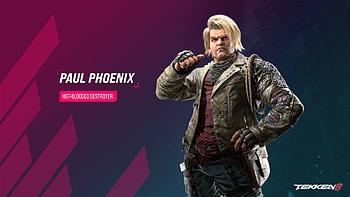 Tekken 8 Paul Phoenix - Fiery Fighter Background, video game, Tekken 8, Paul Phoenix HD wallpaper