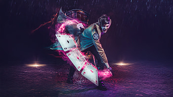 Gambit X Men Energy Charge, gambit, superheroes, cosplay HD wallpaper