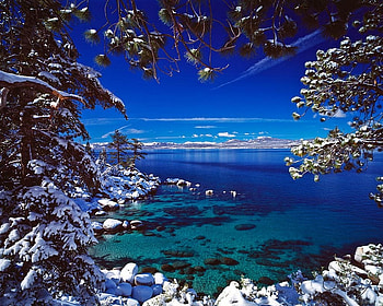 lake tahoo, blue, winter, lakes, canada HD wallpaper