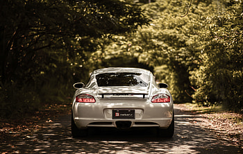Sports, Porsche, Cars, Car, Machine, Sports Car, Back View, Rear View, Porsche Cayman S HD wallpaper